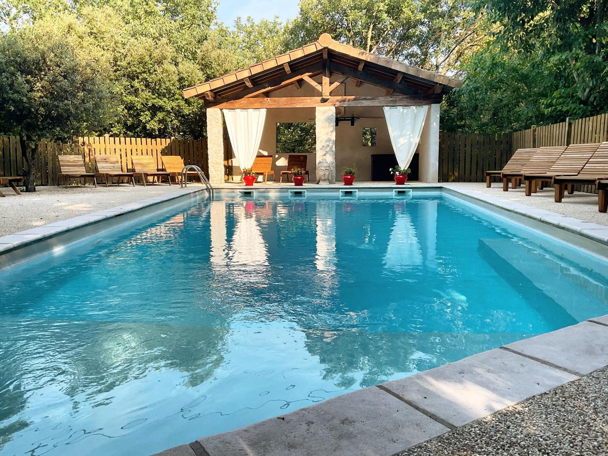 Les Chalets De Labeaume Luaran gambar